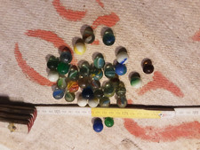 33 BIGLIE IN VETRO COLORATO OTTIMO STATO