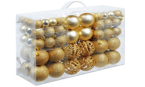 Set 100 palline oro - , natale