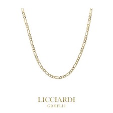 Collana unisex figaro oro giallo 18kt