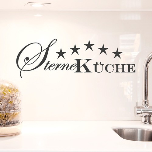 Adesivo murale frase cucina - adesivo, "cucina