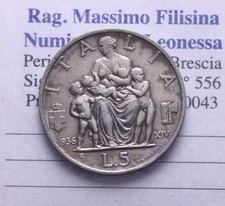 NL* VEIII 5 LIRE ARGENTO