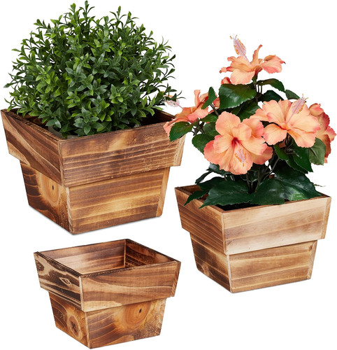 Vasi legno set 3 - legno,,