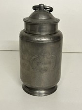 Bidone acqua in peltro tondo