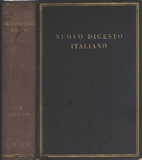 Nuovo digesto italiano vol - nuovo,