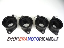 KIT x4 COLLETTORI MANICOTTI ASPIRAZIONE MOTORE CON FASCETTE KAWASAKI Z-750 2008