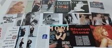 SHARON STONE_set 25 pagine articoli-fotoservizi-interviste_italian clippings