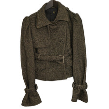 Cappotto Grigio In Lana Per