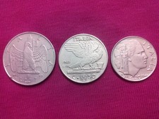 Lotto 3 monete del Regno d'Italia - 1 Lira 1942 - 50 e 20  Vittorio Emanuele III