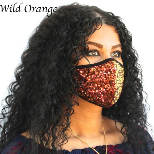 Maschera donna arancione