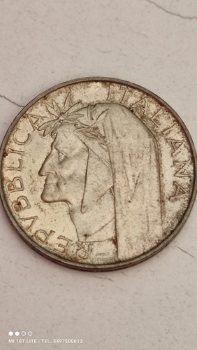 Italia 500 lire - lire, argento