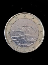 moneta UN 1 EURO FINLANDIA 2002 DUE CIGNI VOLANTI - circolata [Ca] 