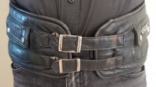 Fascia lombare moto/biker in vera pelle marca Hein Gericke prodotta in Germania