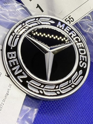 Logo badge mercedes - capot, noir