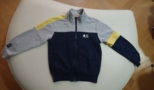 PACIOTTI 4US KIDS FELPA Bambino BLU, GRIGIA E GIALLA  CON ZIP TAGLIA 4 ANNI 