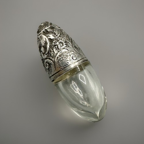 Antique silver topped scent - topped,