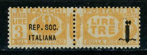 Italia 1944 pacchi - italia, r.s.i.,