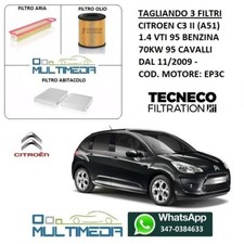 KIT TAGLIANDO 3 FILTRI TECNECO