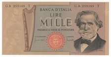 1000 LIRE GIUSEPPE VERDI II°