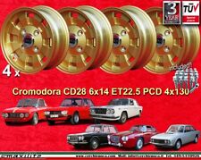 4 Cerchi+bulloni Cromodora Lancia Fulvia Flavia 6x14 Wheels bolts Felgen bolzen