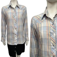 Vintage 70's Quadri Camicia 10