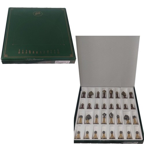 Scacchi ottone legno set - scacchi,