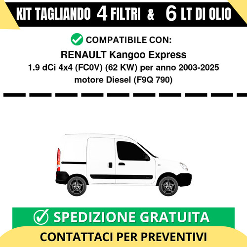 Tagliando per renault kangoo - tagliando,