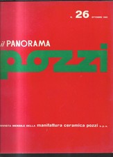 RIVISTA IL PANORAMA POZZI N. 26 OTTOBRE 1961 CERAMICA POZZI LUCIO FONTANA