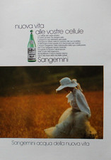 Pubblicità Advertising Werbung Italian Ritaglio 1974 ACQUA SANGEMINI