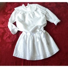 VESTITINO ELEGANTE VINTAGE PIZZO tg. 134 - 8  anni