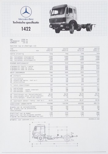 Camion mercedes benz 1422 198 - mercedes-benz,