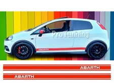 Fasce adesive ABARTH Fiat Grande Punto Strisce tuning sportive auto stickers