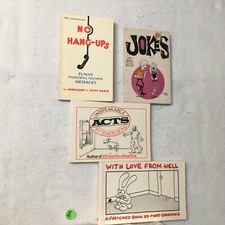 Lot of 4 Red Joke Books hell