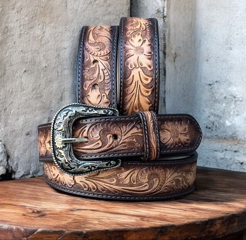 Cintura western cowboy - , pelle