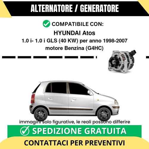 Alternatore hyundai atos - alternatore, 1.0i