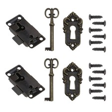 Set di 2 serrature antiche per