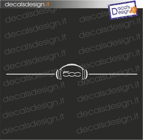 Adesivo stereo fiat 500 - ,