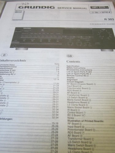 Grundig hifi 303 schemi - grundig,