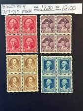 Scott # 707 - 710 MNH blocchi