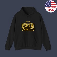 Nippon Kogaku Kogyo Nikon fotocamera Giappone uomo nero taglia dalla S alla 3XL