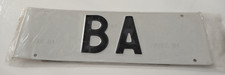Pair of vintage car license