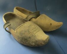 Coppia Antico Zoccolo IN Legno