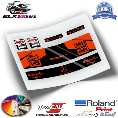 Decals shock absorber - decals, fluor