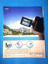 RITAGLIO DI GIORNALE PUBBLICITA' SONY DIGITAL 8 VIDEOCAMERA DA COLLEZIONE- (141)