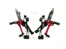 Pedane Regolabili Nero-rosso