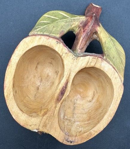 Ciotola mela figura legno - figura,