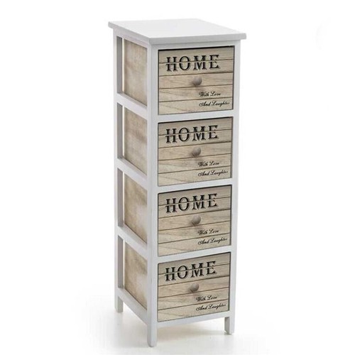 Cassettiera legno decorata - in,