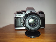 MOLTO RARO! FOTOCAMERA REFLEX SILVER PENTACON PRAKTICA B200 EDIZIONE LIMITATA + obiettivo F1.8