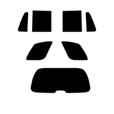 Pre Taglio Finestrino Pellicola Oscurante per Chevrolet Trailblazer 2002-06