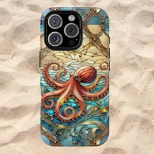Custodia iPhone finto polpo in