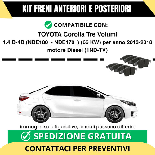 Pastiglie freno ant post - pastiglie,